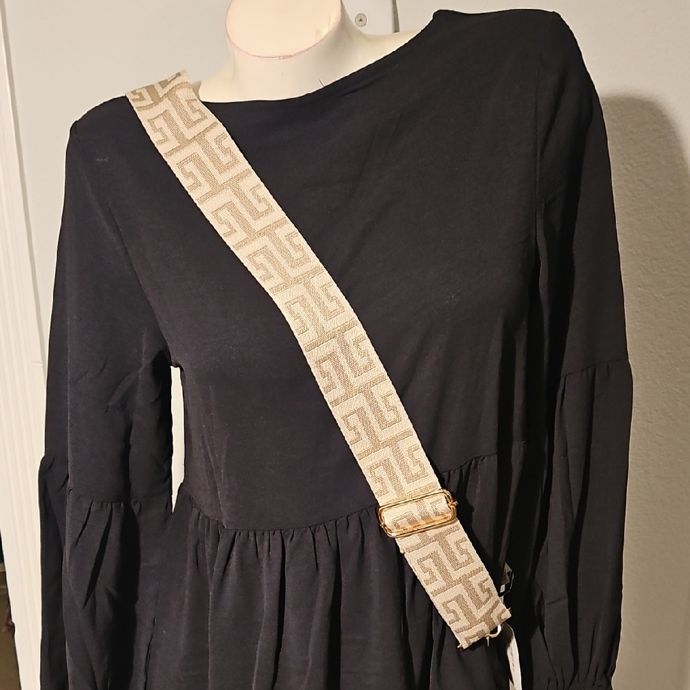 Beige Crossbody Handbag Strap